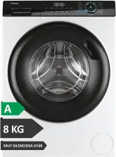 Lavadora carga frontal Haier 8Kg 1400RPM vapor