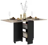 Mesa plegable comedor alas abatibles 75x140x74cm