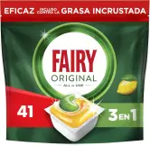 41 Cápsulas Lavavajillas Fairy Original Todo En Uno Limón