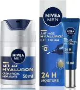 NIVEA MEN Hyaluron Crema Hidratante Antiedad FP15 + Contorno de Ojos