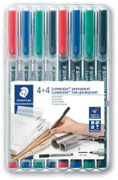 8x Lápices Staedtler Lumocolor 0.6mm