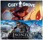 Cozy Grove e Isonzo en Epic Games