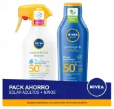 Pack NIVEA SUN FP50+ para adultos y niños