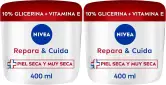 2x400ml NIVEA Repara & Cuida Crema hidratante corporal