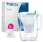 Jarra filtradora Brita Style 2.4L + 5 Filtros