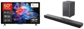 SmartTV TCL 50" LED 4K + barra de sonido TCL Dolby 2.1 220W