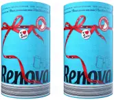 2x rollos de cocina Renova Red Label Azul Triple