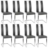 Pack 8 sillas de comedor ergonómicas