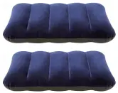 2x Almohada Hinchable Flocada 43x28x9cm Intex