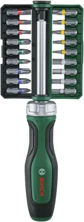 Bosch Juego destornillador de carraca con puntas 19pcs