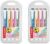 8x STABILO marcadores swing cool pastel