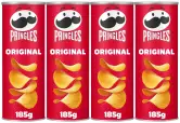 4x 185g Pringles Original