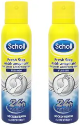 2x150ml SCHOLL Fresh step desodorante para pies spray