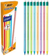 12x BIC Lápiz Evolución 646 HB con goma de borrar