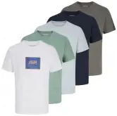 5 Camisetas estampadas Jack & Jones Tee Crew