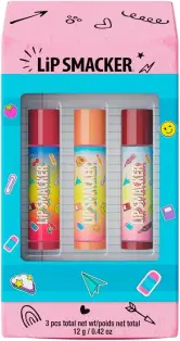 Lip Smacker pack 3 bálsamos labiales