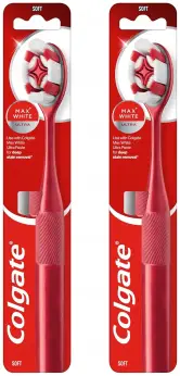 2x Cepillo de dientes Colgate Max White Ultra Carbón