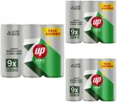 Pack 27 Latas 33cl Seven up zero de lima y limón
