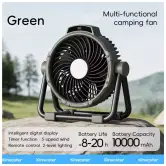 Ventilador portátil 6 en 1 LED 20000mAh