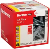 Caja fischer de tacos de expansión SX Plus 8x40 con tornillo