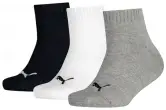 Pack de 3 calcetines PUMA Kids Plain Quarter Unisex