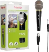 Micrófono Hama Dinámico Profesional de Mano