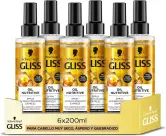 6x200ml Gliss Acondicionador Bifásico Sin Aclarado Express