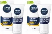 2x75ml NIVEA MEN Sensitive Hidratante Protector FP15