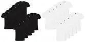 Pack 10 camisetas básicas de algodón unisex