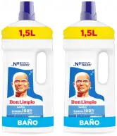 2x1.5L detergente Líquido De Baño Don Limpio  