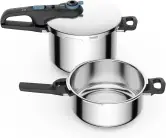 Olla rápida TEFAL Secure Trendy 4L + cesta 6L