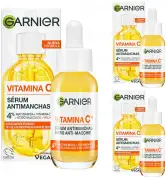 3x Garnier SkinActive Vitamina C Sérum Antimanchas de Día