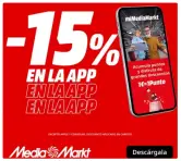 15% EN TODO sólo en la APP Mediamarkt (20:00)