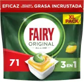 71 Cápsulas Lavavajillas Fairy Original Todo En Uno Limón