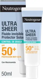 Protector solar Neutrogena Ultra Sheer Solar Fluido Invisible SPF50+