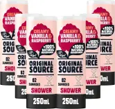 6x 200ml Gel de ducha Vainilla y Frambuesa Original Source 6x 200ml Gel de ducha Vainilla y Frambuesa Original Source