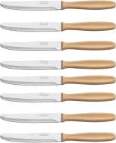 Pack 8 cuchillos de mesa serrados Arcos