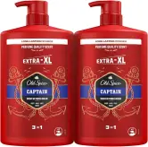 2x1000ml Gel De Ducha Y Champú Old Spice Captain