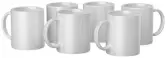 6 Tazas blancas de sublimación de tinta infusible de 355 ml