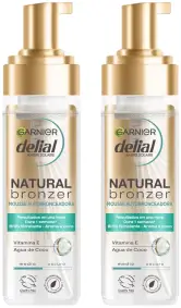 2x200ml GARNIER DELIAL Mousse Autobronceadora Natural Bronzer