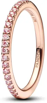 Anillo mujer PANDORA cinta rosa brillante