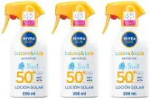 3x250ml NIVEA Sun Babies & Kids Sensitive Spray FP50+ 3x250ml NIVEA Sun Babies & Kids Sensitive Spray FP50+