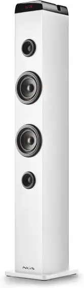 Torre de sonido NGS Sky Charm Pro White 50W