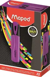 MAPED Caja de 12 rotuladores fluorescentes clásicos MAPED Caja de 12 rotuladores fluorescentes clásicos
