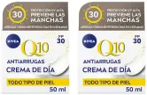 2x NIVEA Q10 Antiarrugas Crema de Día SPF 30 50ml 