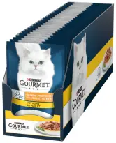 26x86gr Gourmet Perle Delicadas Rayas con Pollo