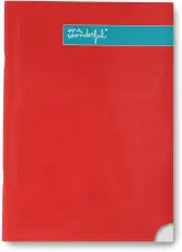 Mr. Wonderful Libreta A4 Roja - Hojas Rayas Pautada