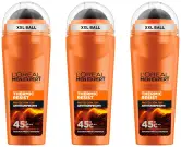 3x100ml L'Oréal Paris Men Expert Desodorante en Roll-On