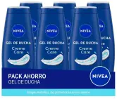 6x650ml NIVEA Creme Care Gel de Ducha