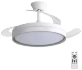 Ventilador 30 W + luz 60W 5600 lm